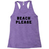 Beach Please Racerback Tank