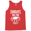 sundays are for football foot ball Tank Top