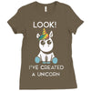 look i've created a unicorn Ladies Fitted T-Shirt