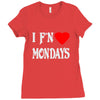 i f'n heart  mondays girls Ladies Fitted T-Shirt