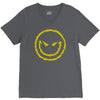 evil smiley emoticon V-Neck Tee
