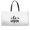 go vegan 2 Weekender Totes