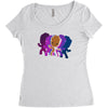 dancing groot Women's Triblend Scoop T-shirt