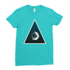 Abstract Planet Ladies Fitted T-Shirt