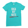 suck my nuts Ladies Fitted T-Shirt