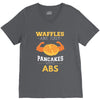 waffles are just pancakes with abs V-Neck Tee