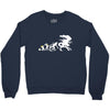 alien evolution   mens funny Crewneck Sweatshirt