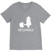 android robot spoof V-Neck Tee