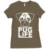 pug life Ladies Fitted T-Shirt
