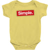 simple red Baby Bodysuit