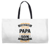 Super Cool Papa Of A Freaking Awesome Son Weekender Totes
