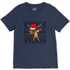 christmas reindeer dabbing V-Neck Tee