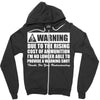 warning due to the rising cost of ammo Zipper Hoodie