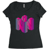 colorful nintendo Women's Triblend Scoop T-shirt