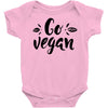 go vegan 2 Baby Bodysuit