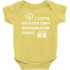 i come with music Baby Bodysuit