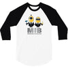 despicable me minions men in black 3/4 Sleeve Shirt