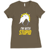 im with stupid Ladies Fitted T-Shirt
