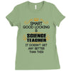 smart good looking science teacher profession Ladies Fitted T-Shirt