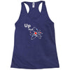 up and atom funny science best product Racerback Tank