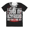 Life After Death Touch My Boyfriend And Find Out All Over Women's T-shirt