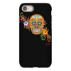 women's sugar skull purple iPhone 8 Case