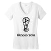 russia 2018 Women's V-Neck T-Shirt