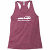 home is where you park it Racerback Tank