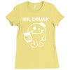 mr. Drunk Ladies Fitted T-Shirt