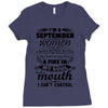 I Am A September Women Ladies Fitted T-Shirt