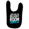 survived the delivery room it's a boy Baby Bibs