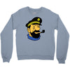 captain haddock tintin cartoon comic Crewneck Sweatshirt