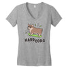 hard corg Women's V-Neck T-Shirt