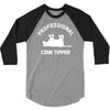 pro cow tipper tipping funny 3/4 Sleeve Shirt