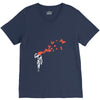 banksy headshot butterfly V-Neck Tee