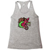 pink punk wolf Racerback Tank