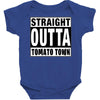 straight outta tomato town Baby Bodysuit