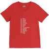 beard length chart funny professor grandpa mustache humor V-Neck Tee