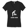 new dad to be gamer over Women's V-Neck T-Shirt