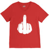 middle finger V-Neck Tee