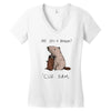 dam Women's V-Neck T-Shirt