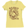 blind love fire heart Ladies Fitted T-Shirt