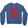 legends are born in october vintage Crewneck Sweatshirt