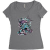 summer cthulhu Women's Triblend Scoop T-shirt
