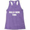 hallo wine Racerback Tank