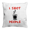 i shot people bartender Throw Pillow