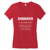 definition of engineer Women's V-Neck T-Shirt