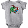 raphael meets mario Baby Onesie