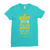 nobody exists on purpose Ladies Fitted T-Shirt