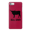 bull shirt funny small humor crude awesome beer tee cool geek nerd hum iPhone 7 Case